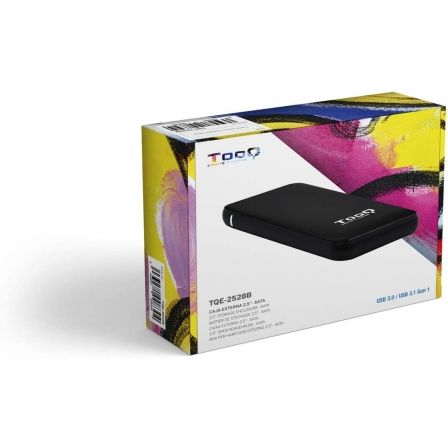 Tooq TQE-2528B Caja Externa para Disco Duro/SSD 2.5 Pulgadas USB 3.1 Gen 1 Negro Tooq TQE-2528B Caja Externa para Disco Duro/SSD 2.5 Pulgadas USB 3.1 Gen 1 Negro